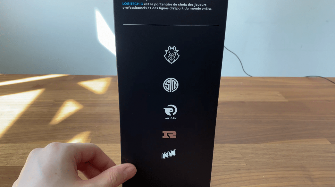 Logitech G Pro X Box Side with E Sports Player Logos